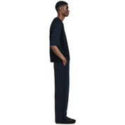 Double-Faced Straight-Leg Track Pants