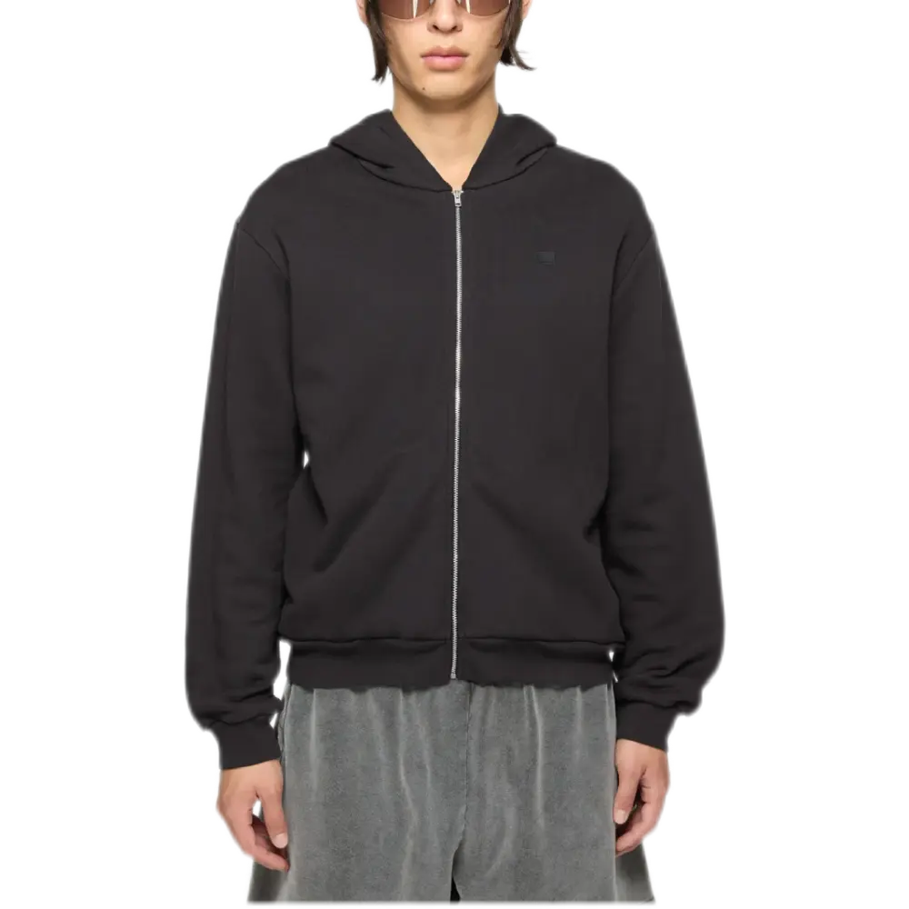 Black Zip-Up Hoodie