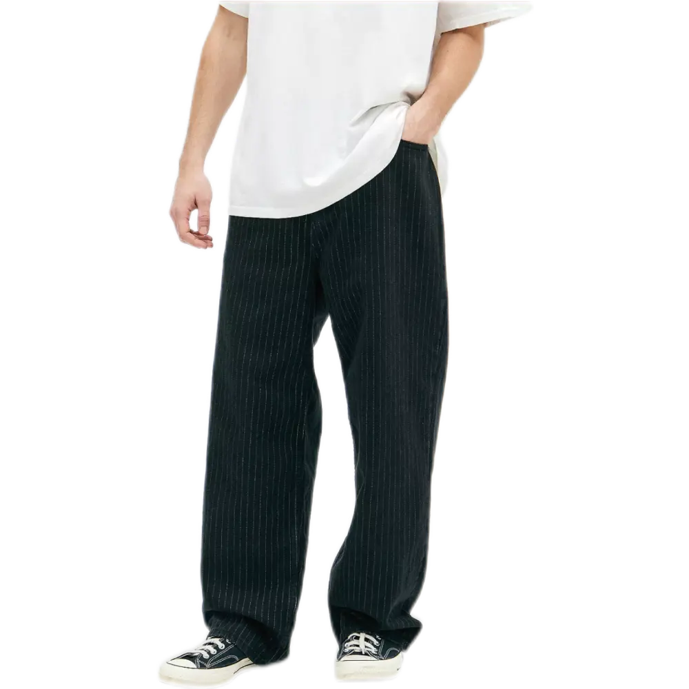 Black Stripe Relaxed Fit