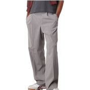 Grey Polka Dot Wide Leg Trousers – Elastic Waist