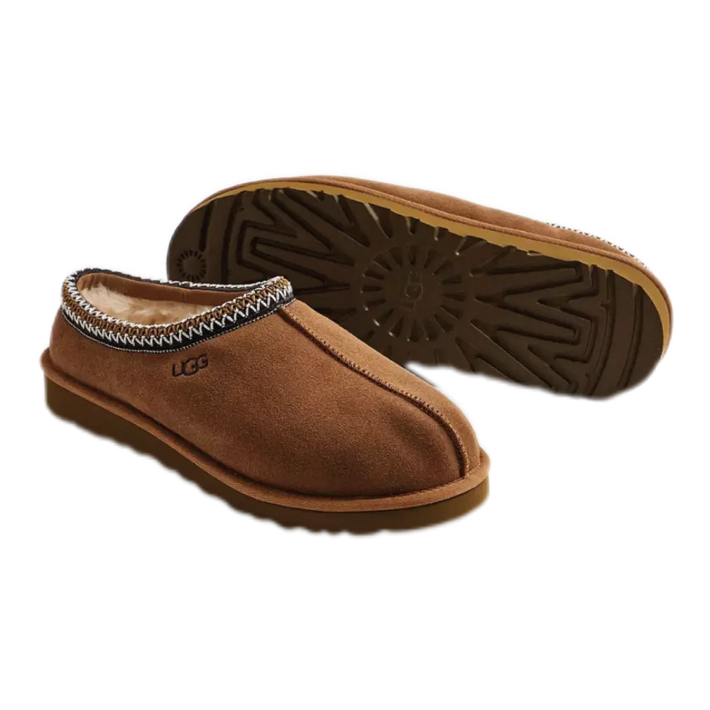 Tasman Slippers – Chestnut Suede with Sheepskin Lining