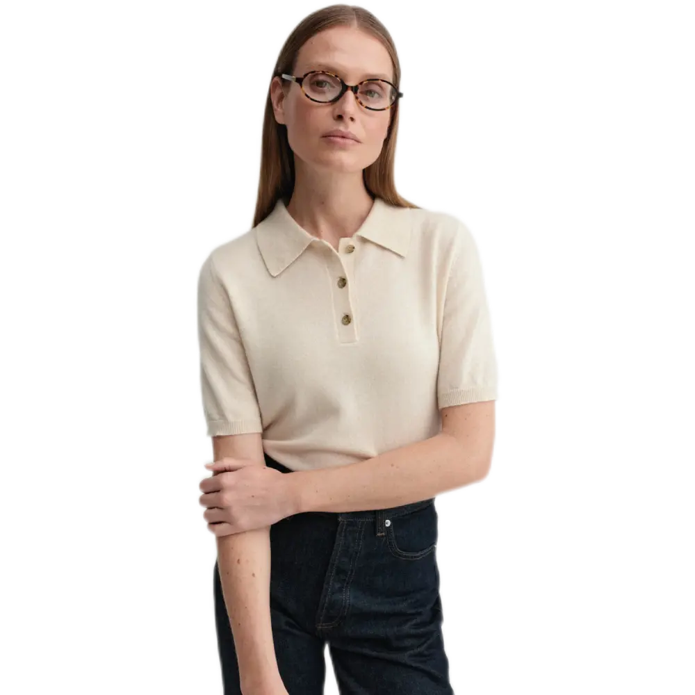 Almada Ella Collar T-Shirt – Cashmere