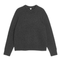 Chunky Wool Blend Jumper - Black Melange