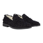 Wilde Punched Denim Penny Loafer