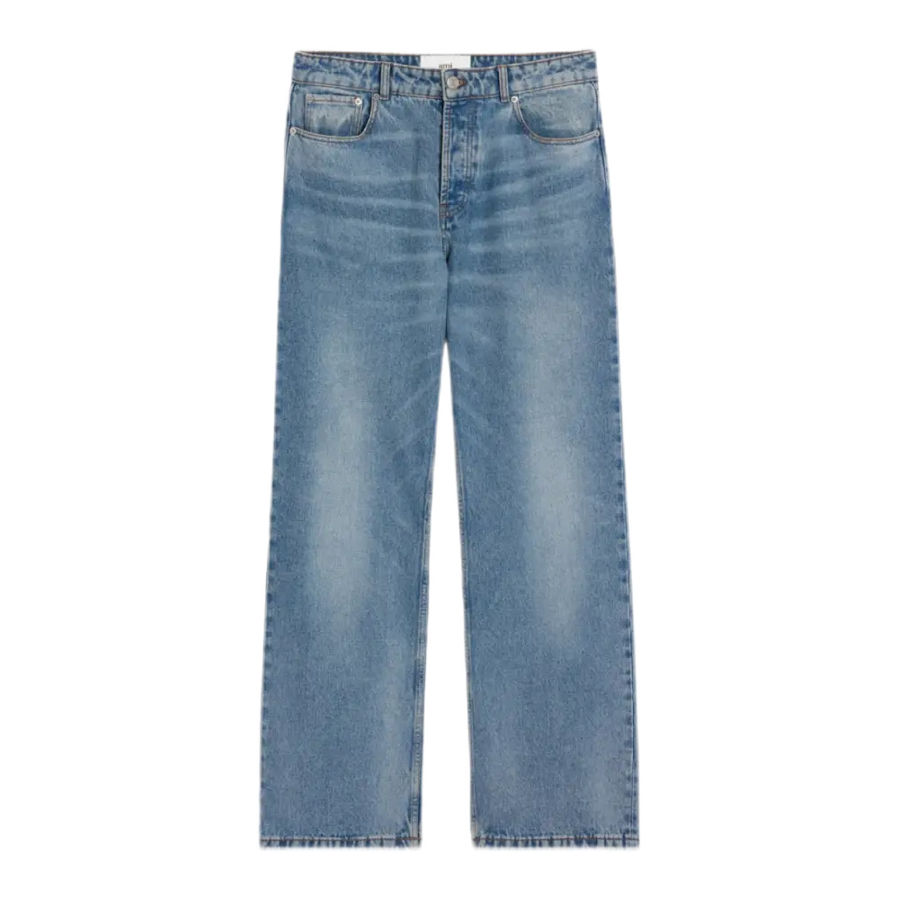 Wide-Leg Jeans in Blue