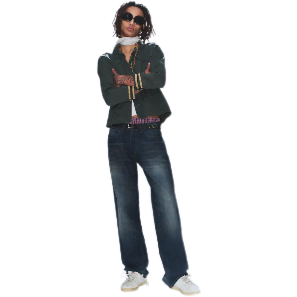 Low Waist Regular Straight Jeans