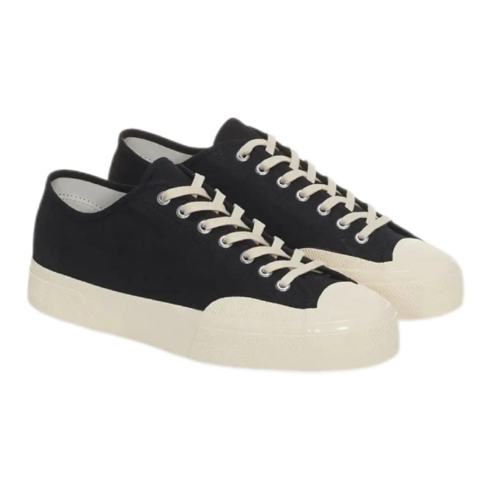 2432 Works Low Sneakers – Black Canvas