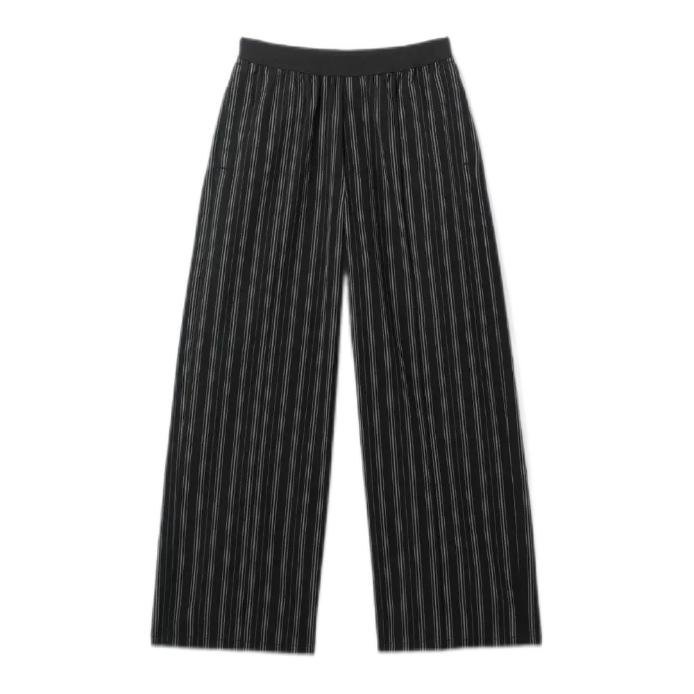 Striped Loose Cotton Pajama Trousers – Relaxed Fit