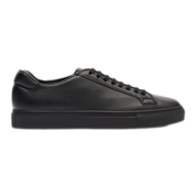 Ugo Sneakers – Intense Black Deerskin Leather Low-Tops