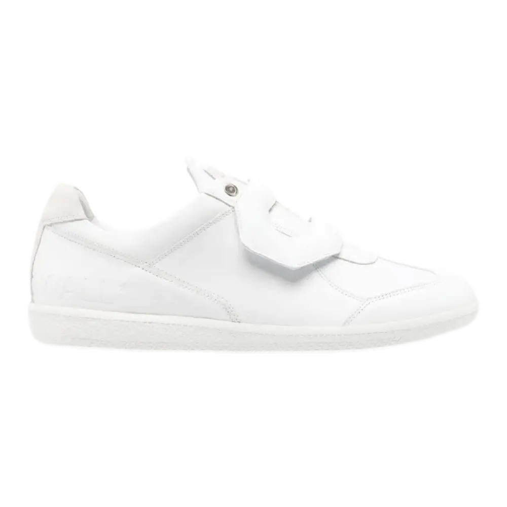 Shard Touch-Strap Sneakers – Optical White Leather