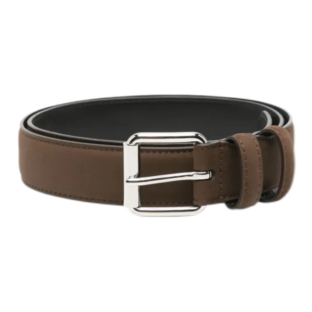 Paris Belt in Earth Brown Leather