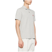 De Coeur Cotton Polo Shirt - Light Grey, Organic Cotton