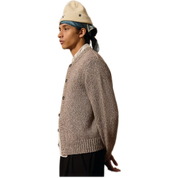 Brown Marl Cardigan – Relaxed Knit Crewneck