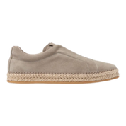 Thiago Grey Suede Espadrille Sneakers – Handcrafted