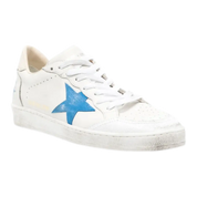 Ballstar Sneakers – White Leather Retro Style