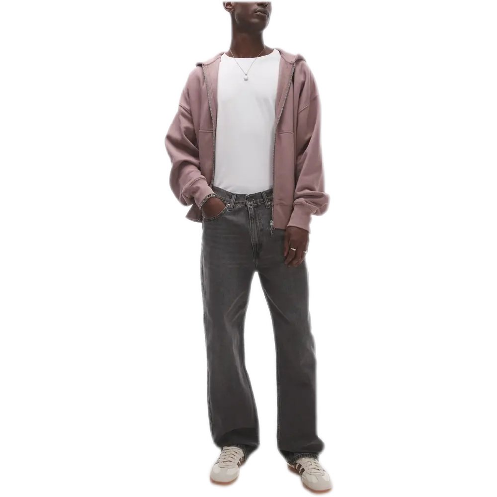 565 Loose Straight Fit Jeans in Mid Grey