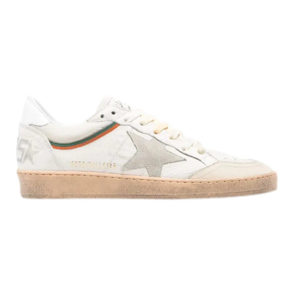 Ball Star Sneakers – White Vintage-Inspired Shoes