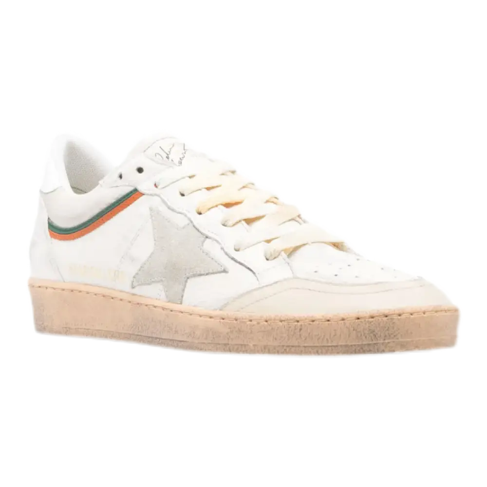 Ball Star Sneakers – White Vintage-Inspired Shoes