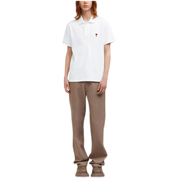 De Coeur Organic-Cotton Polo Shirt - Chalk White