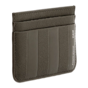 Midi Card Holder – Black Olive Leather Wallet