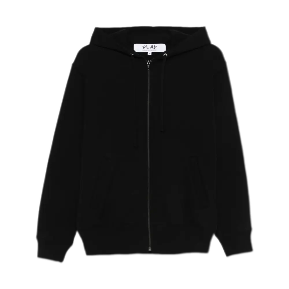 Like Boys Play Signature Heart-Patch Hoodie - Black