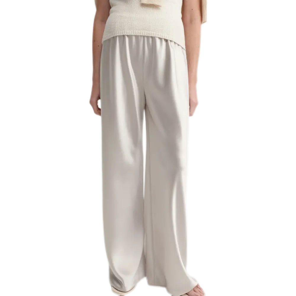 Bias Satin Pants Pearl