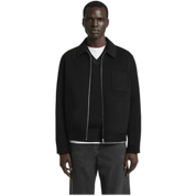 Double-Faced Wool Harrington Jacket