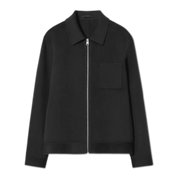 Double-Faced Wool Harrington Jacket