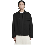 Jersey-Twill Shirt Jacket