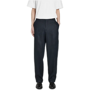 Relaxed Linen Tapered Trousers