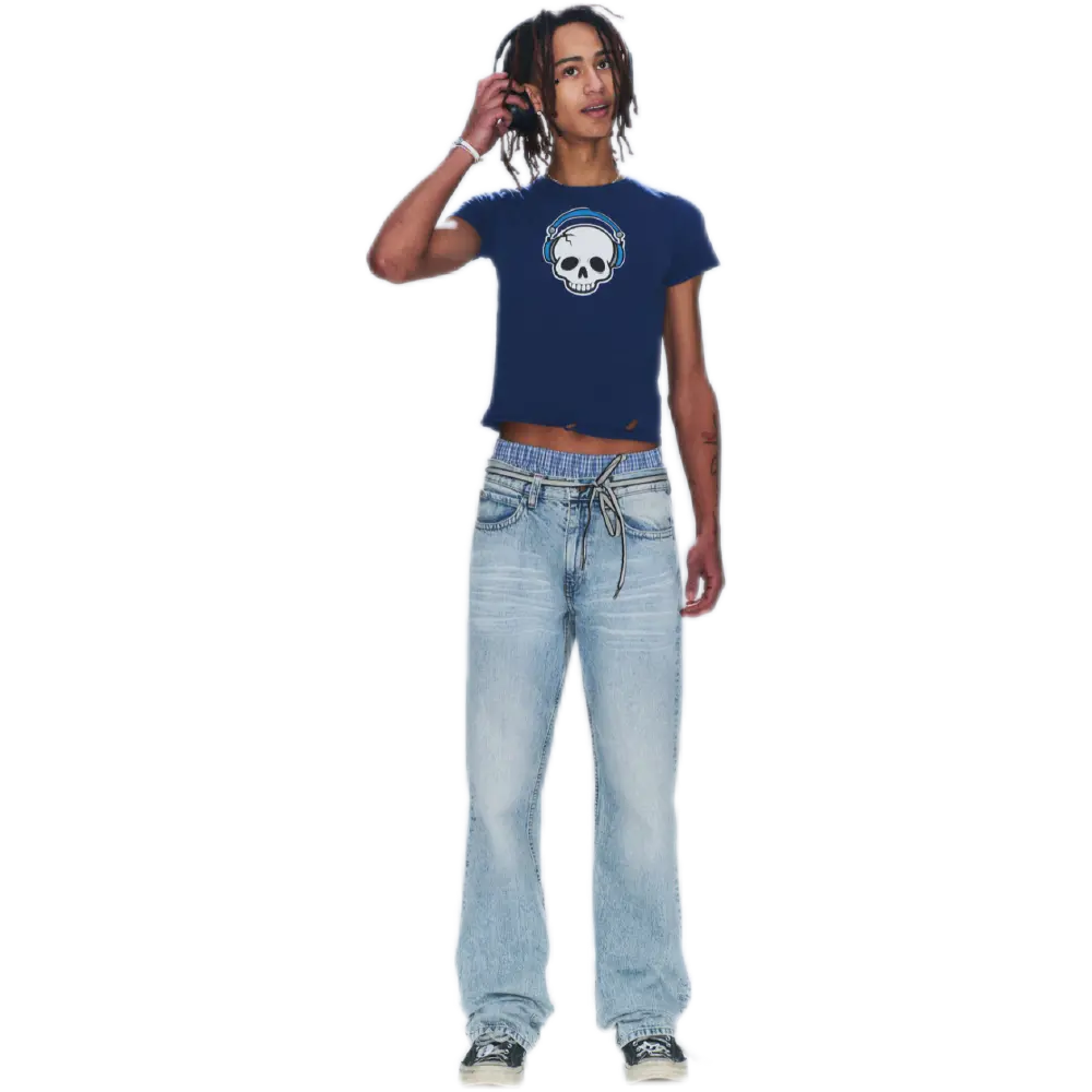 Low Waist Regular Straight Jeans