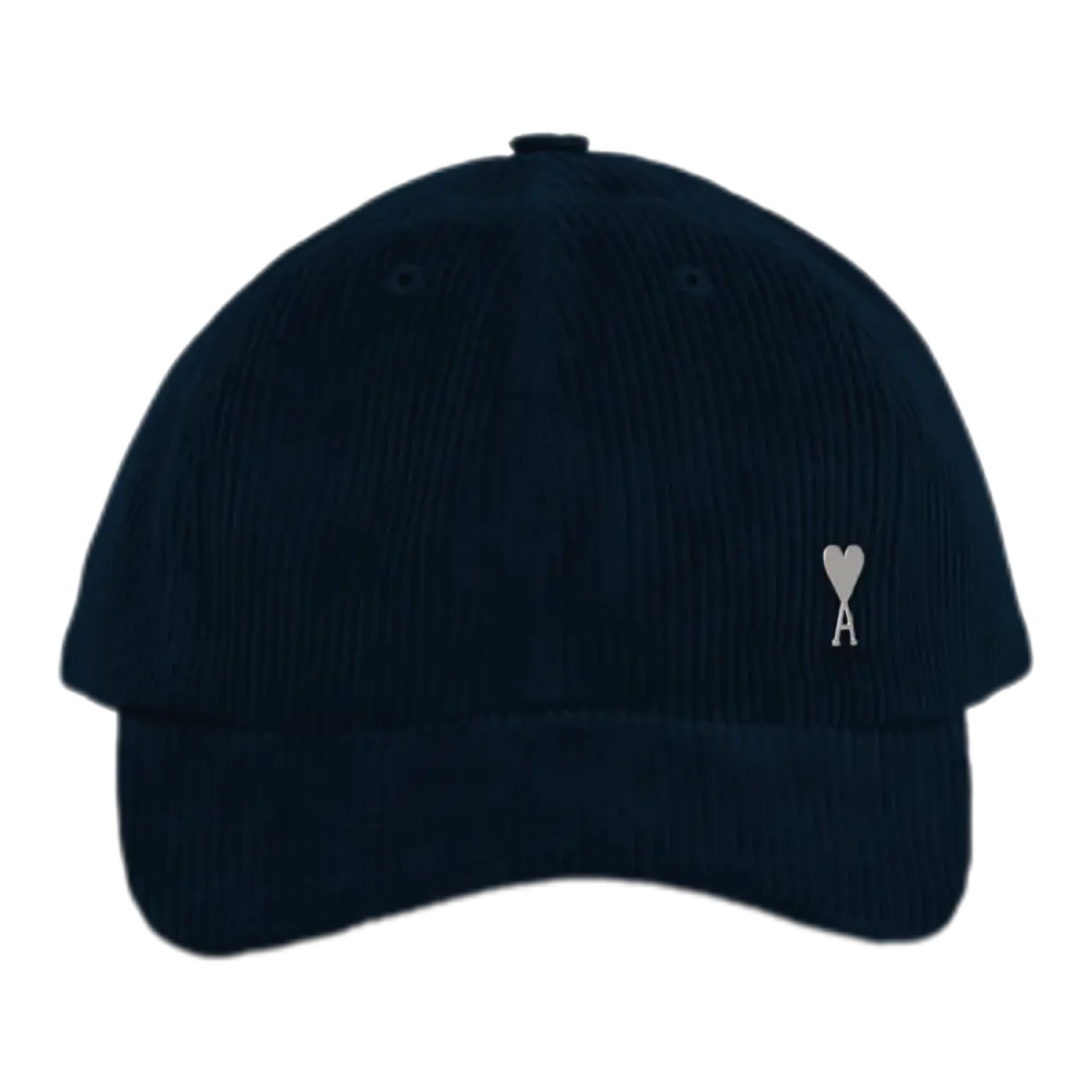 Ami de Coeur Corduroy Cap – Navy Blue