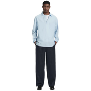 Elasticated Linen Straight-Leg Trousers