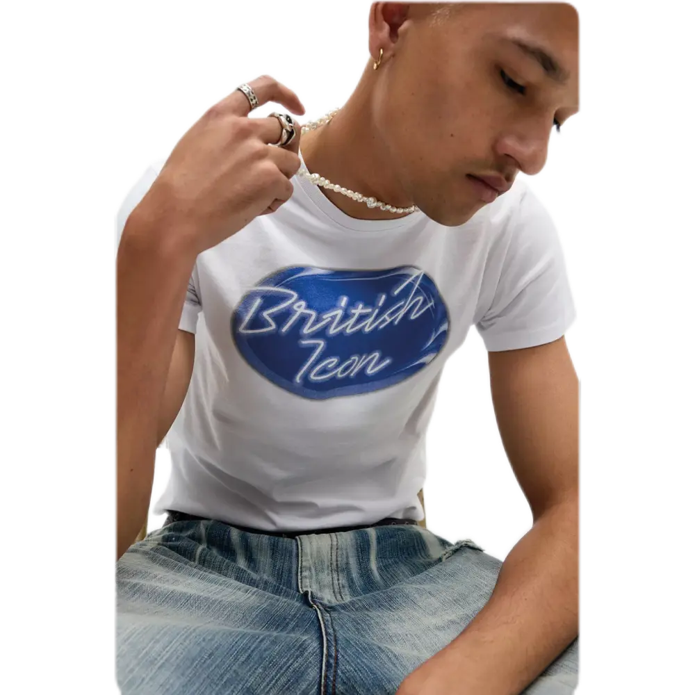 Jaded London British Icon Slogan T-Shirt – Slim Fit Cotton Tee