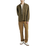 Cotton Lyocell Blend Shirt – Classic Collar & Chest Pocket Design