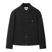 Jersey-Twill Shirt Jacket