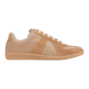 Replica Low-Top Leather Sneakers – Beige