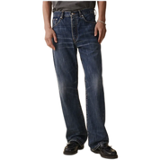 VM009 Vega Wide Straight Jeans – Mid-Rise, Button Fly