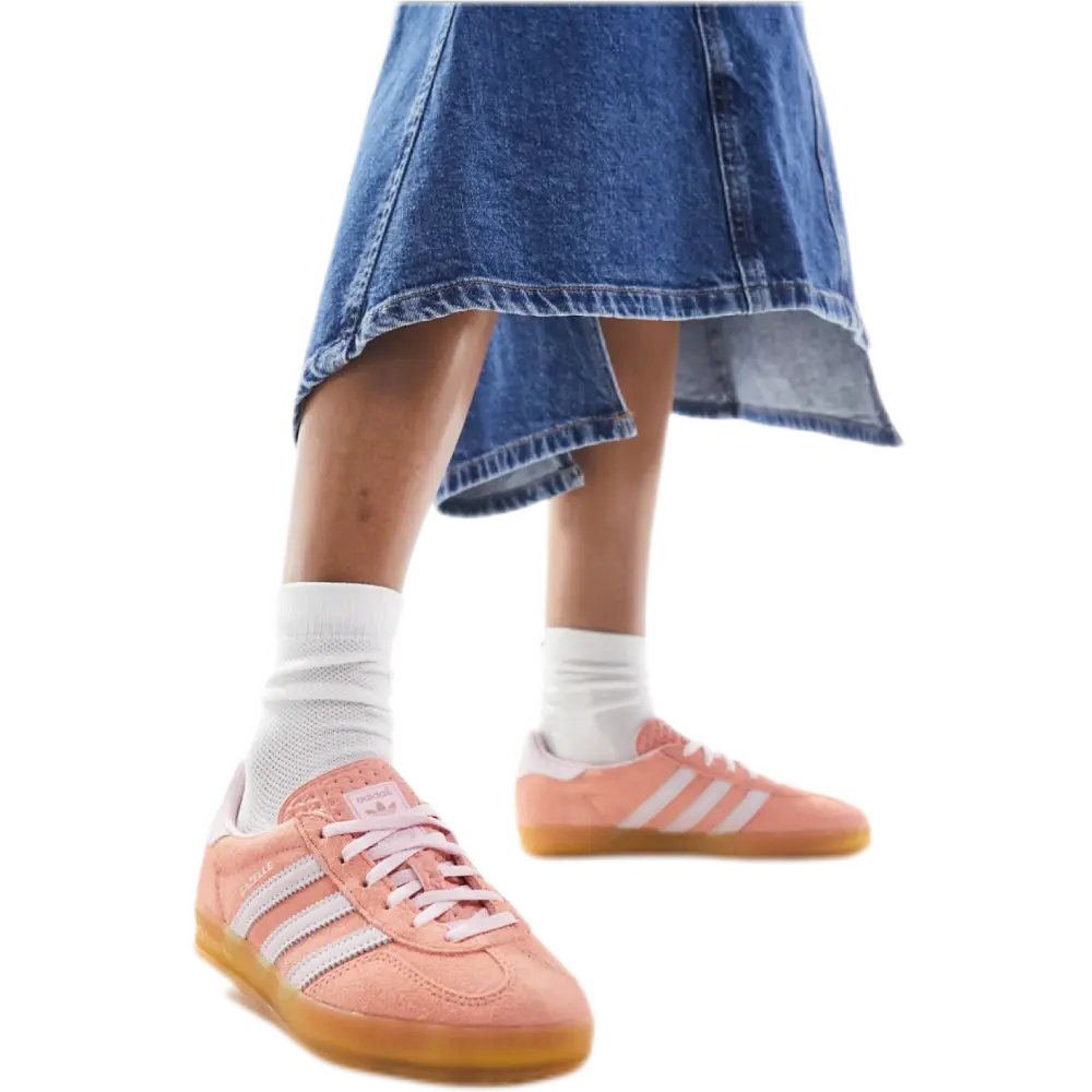 Adidas Originals Gazelle Indoor Sneakers in Light Pink