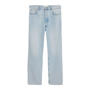 Straight-Leg Jeans - Light Blue Washed Denim