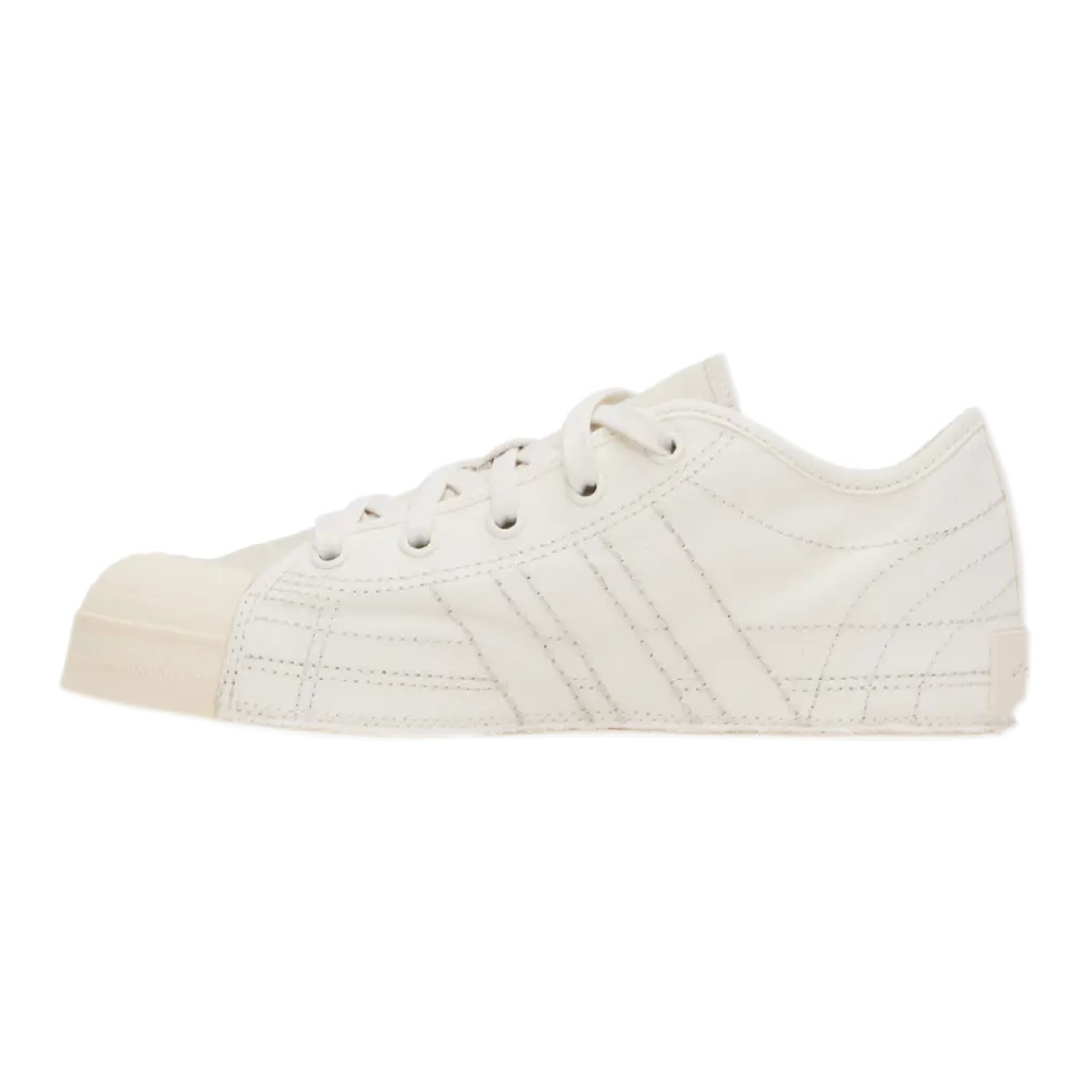 White Nizza Lo Sneakers – Low-Top Waxed Canvas Shoes