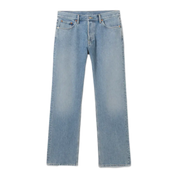 Meteor Low Rise Relaxed Straight Leg Jeans – Heavy Cotton Denim