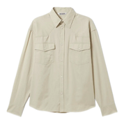 Loose-Fit Cotton Twill Long-Sleeved Shirt