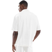 White Linen-Rich Shirt