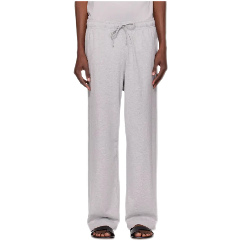 Jersey Lounge Straight-Leg Sweatpants – Heather Grey