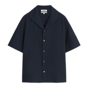 Camp-Collar Seersucker Shirt
